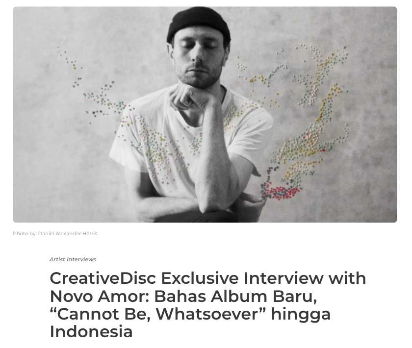 novo amor if we're being honest 