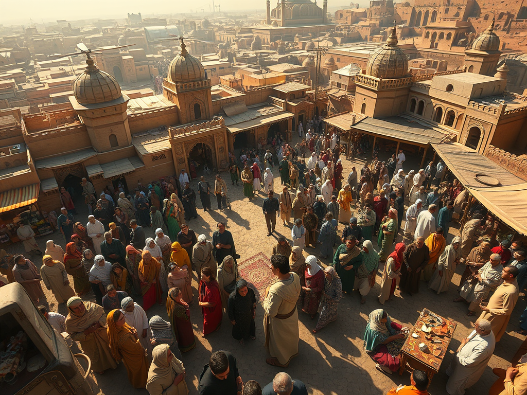 illustration of akbar based on the fifth mountain by paulo coelho